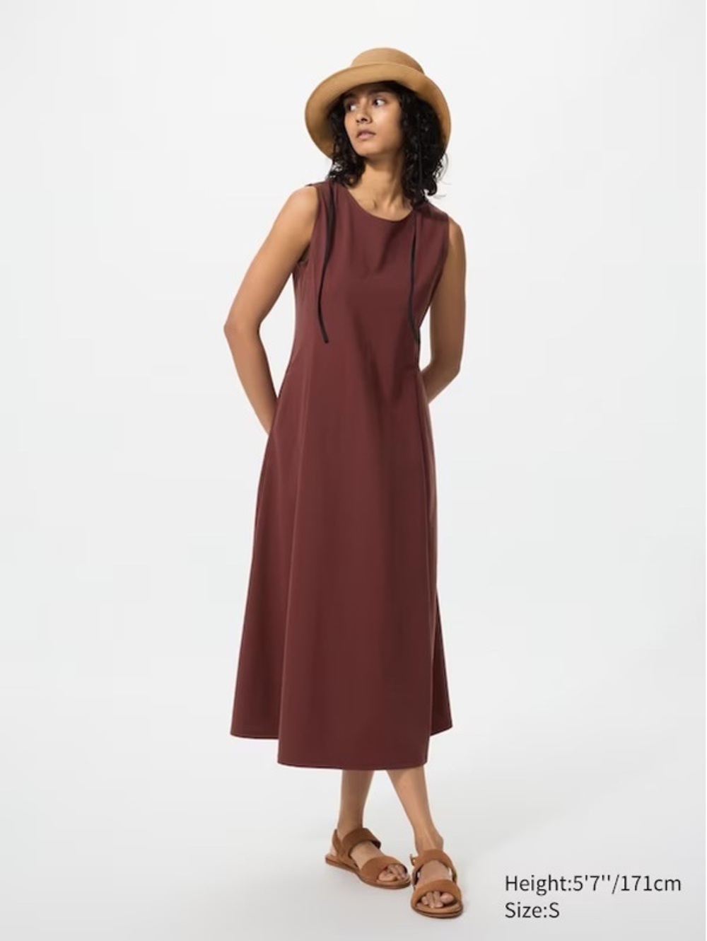 Uniqlo | AIRism Ultra Stretch Sleeveless Dress | Navy | XL Japanese Minimalism - Picture 7 of 7